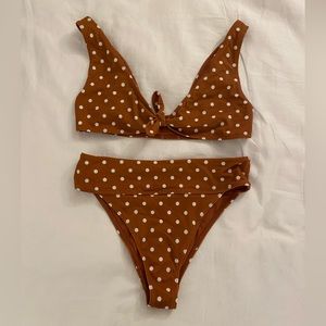 High Waist Polka Dot Bikini